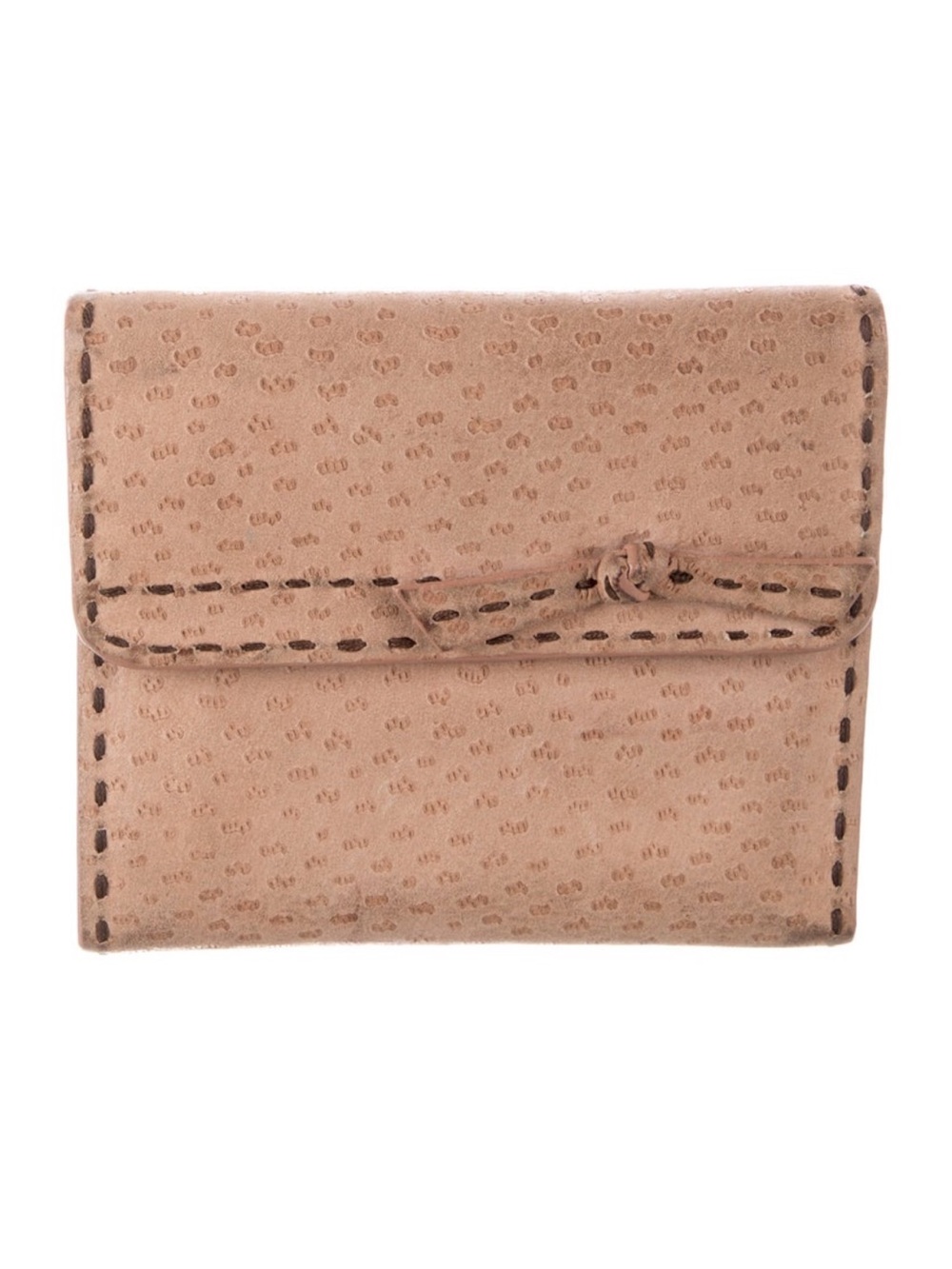 Prada suede compact Wallet